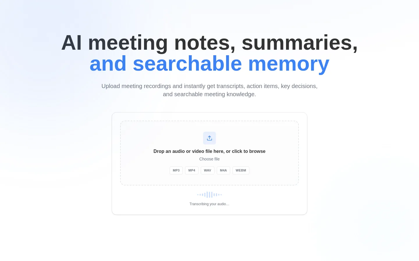 memovera.io — a real Hero section