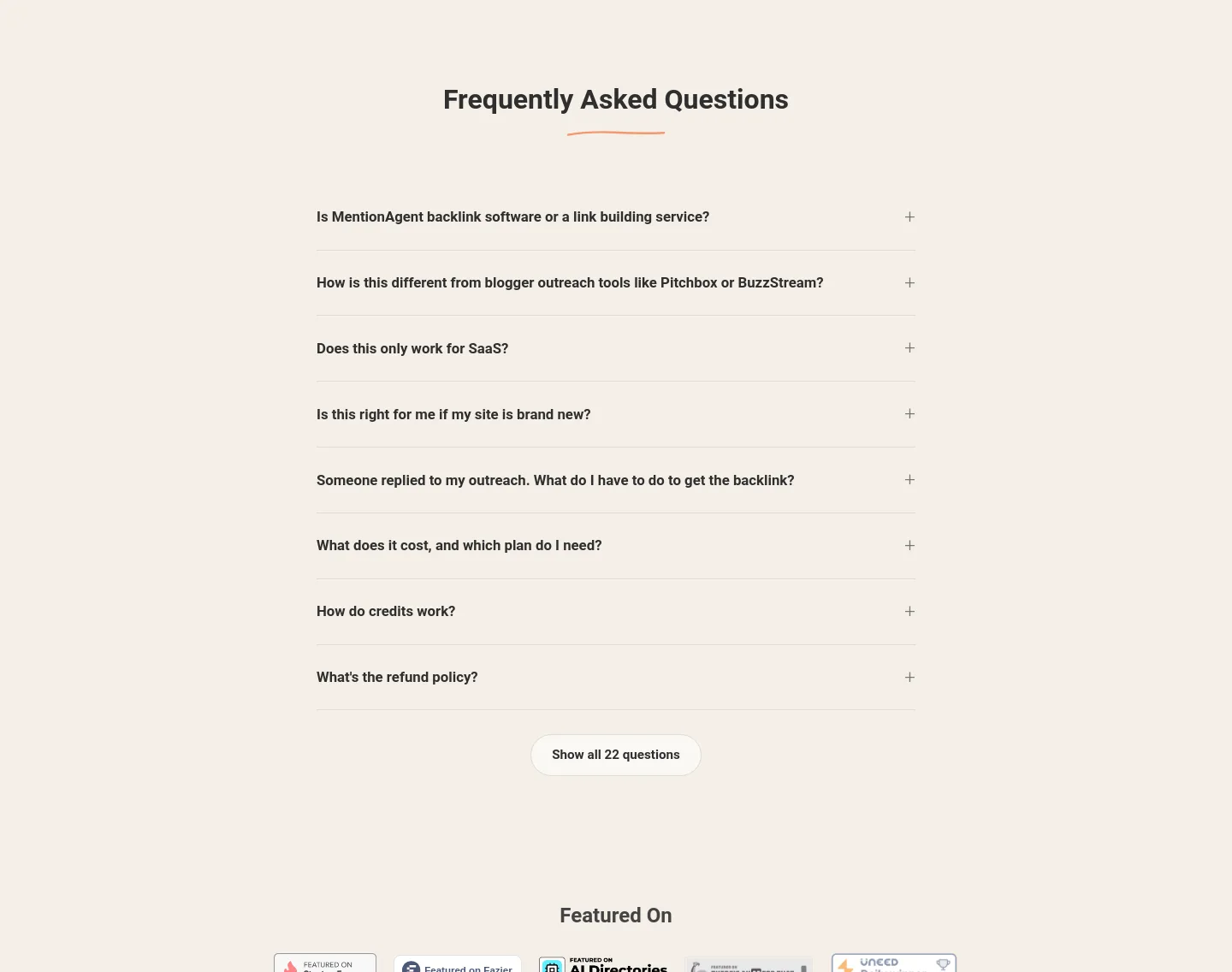 mentionagent.ai FAQ section