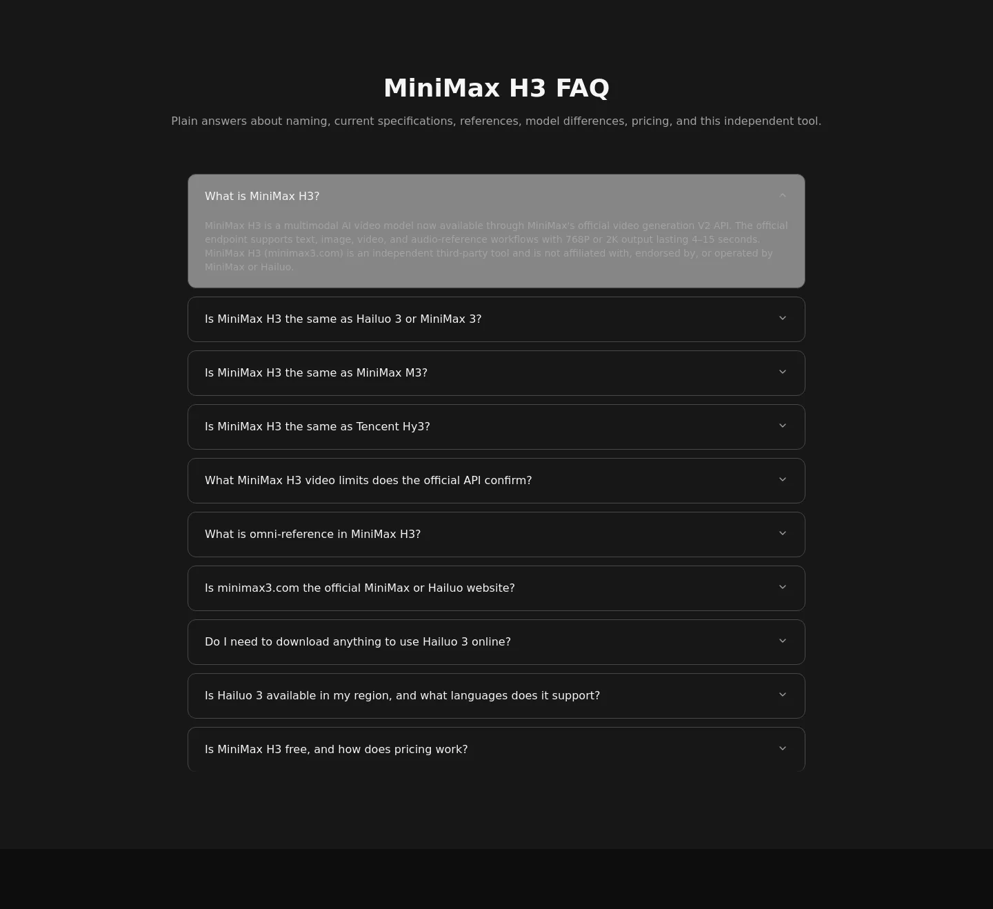 minimax3.com — FAQ