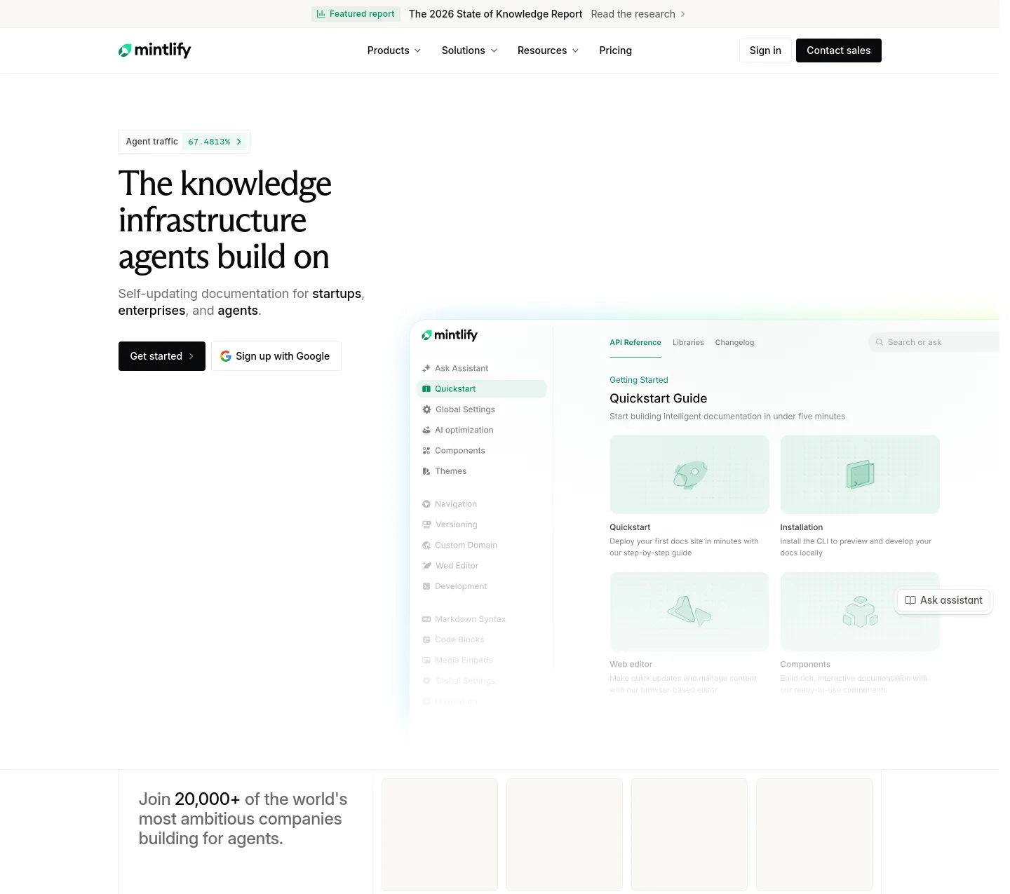 mintlify.com — a measured funnel