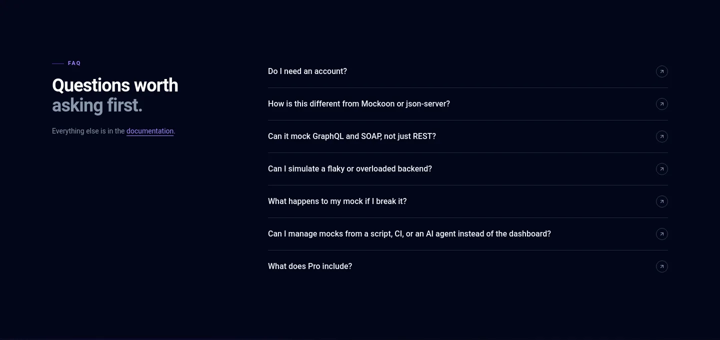 mockbase.org FAQ section