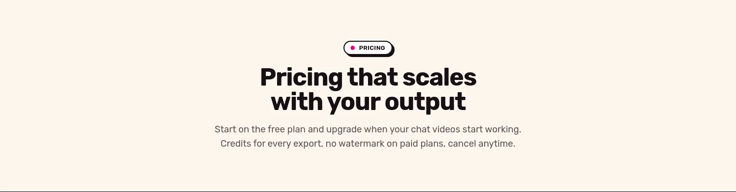 mockchats.com Hero section