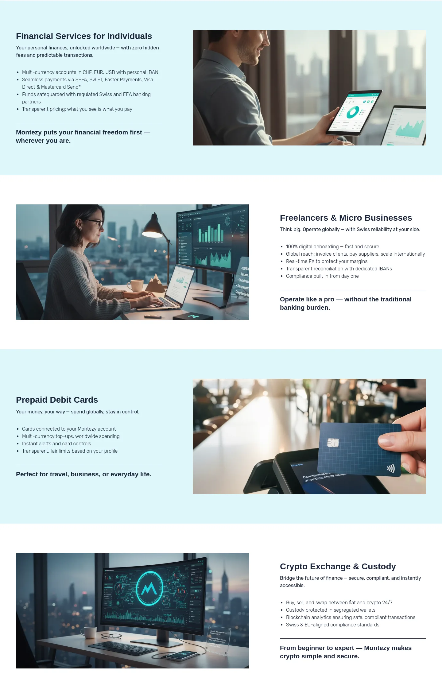 montezy.ch — a real Features section