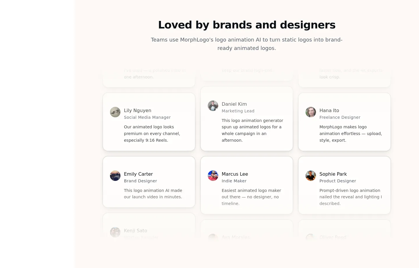 morphlogo.com — a real Logo Wall section