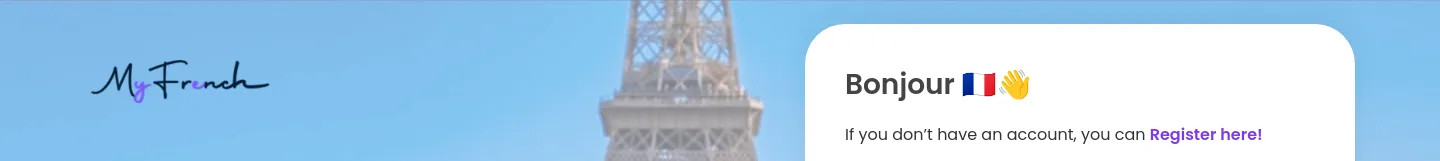 my-french.com — a measured funnel