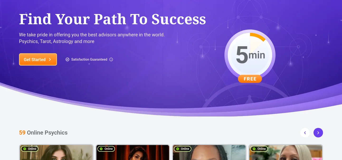 mysticsense.com — a real Hero section