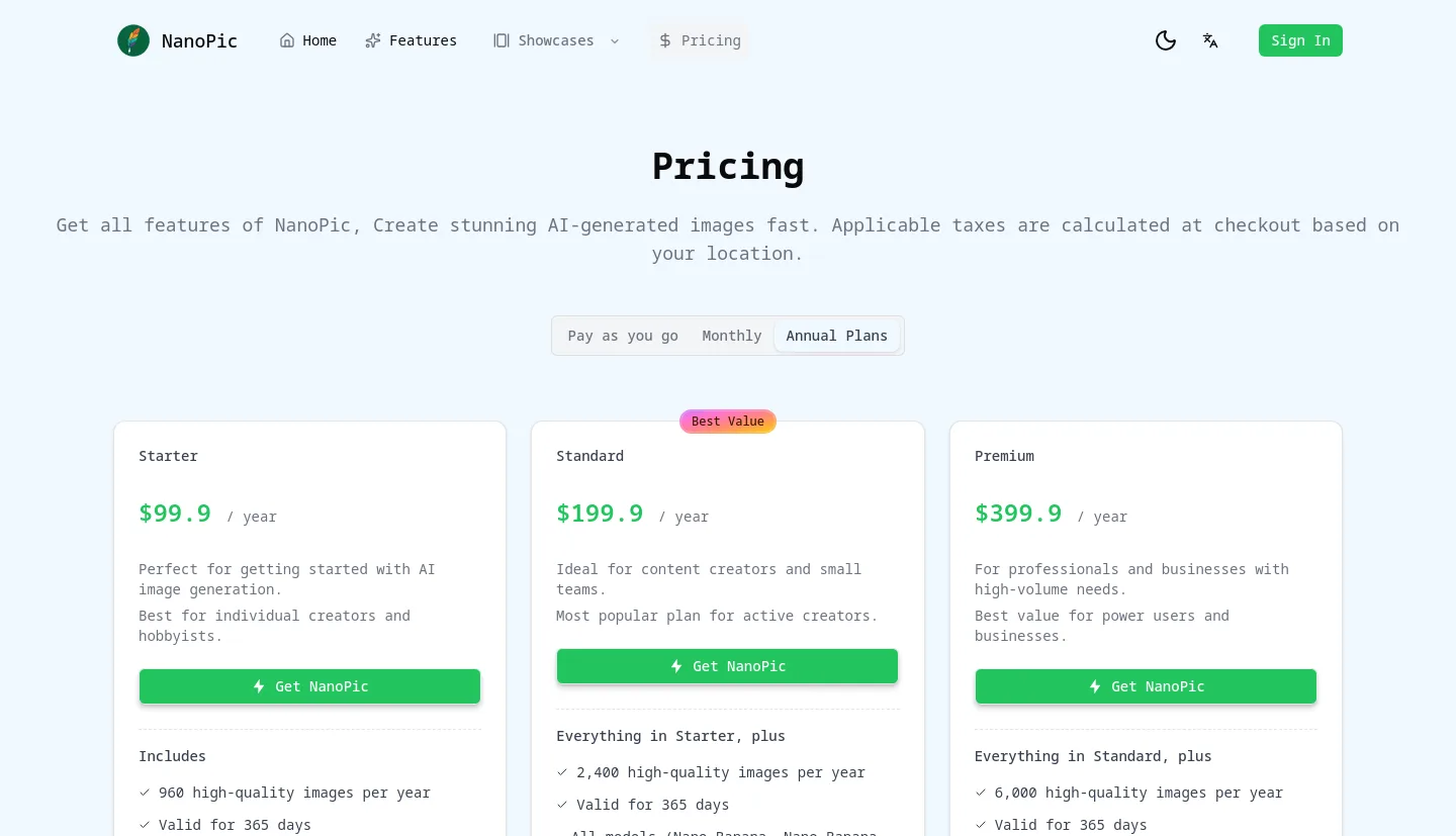 nanopic.net Hero section