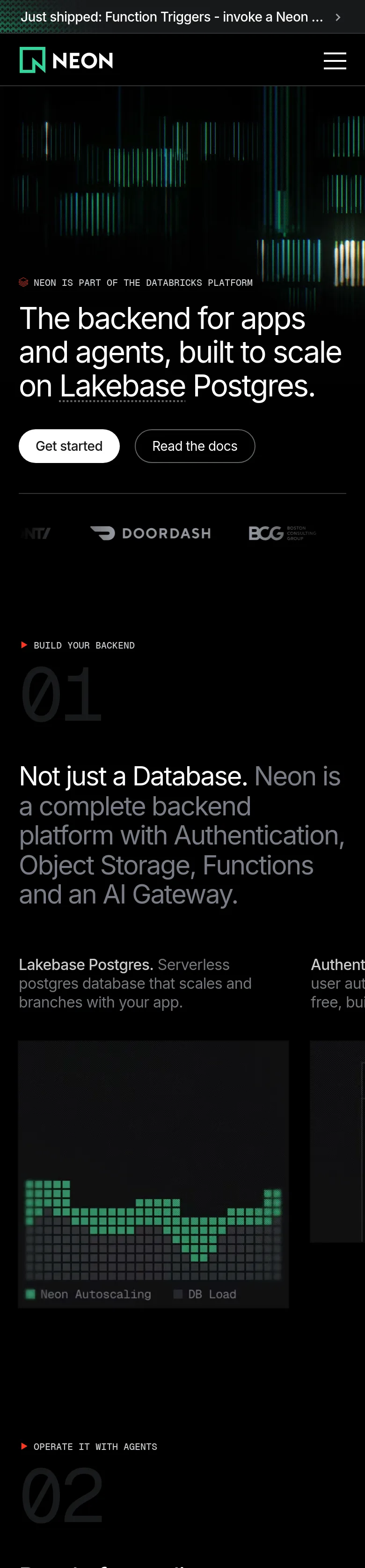 neon.com — a measured funnel