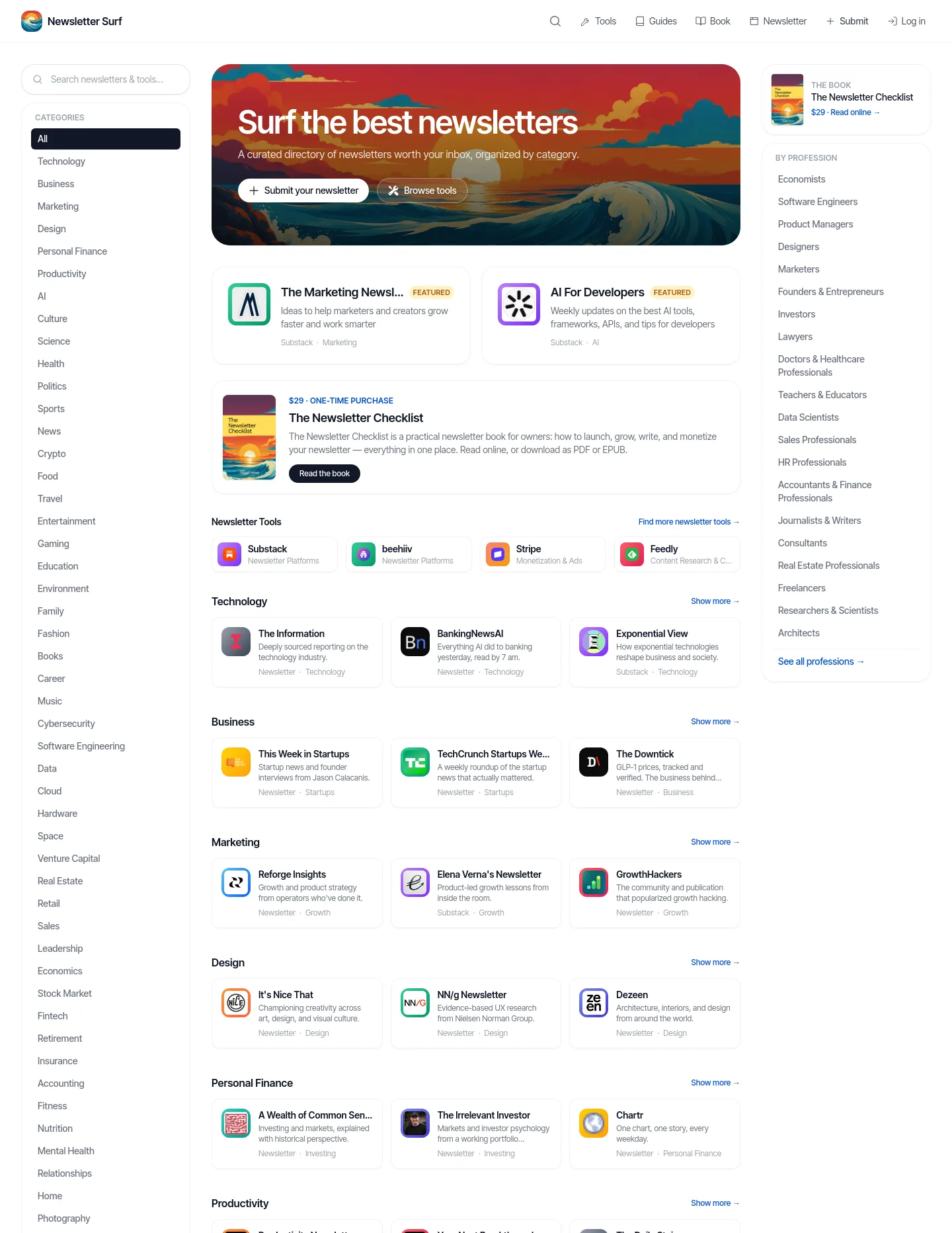 newsletter.surf — The Trust Wall