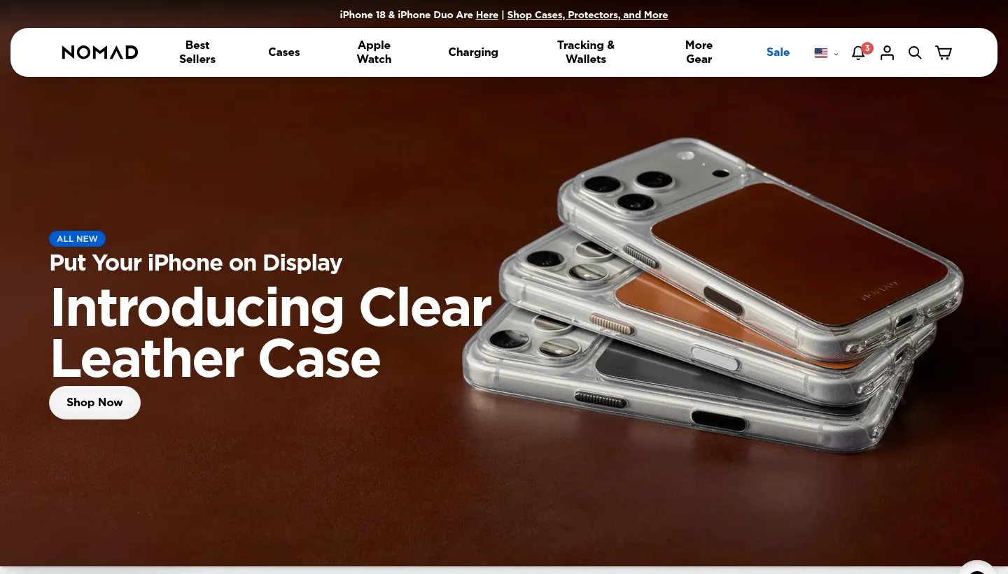 nomadgoods.com — a real Hero section