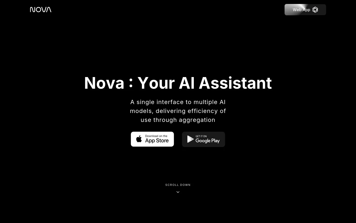 novaapp.ai — a real Hero section