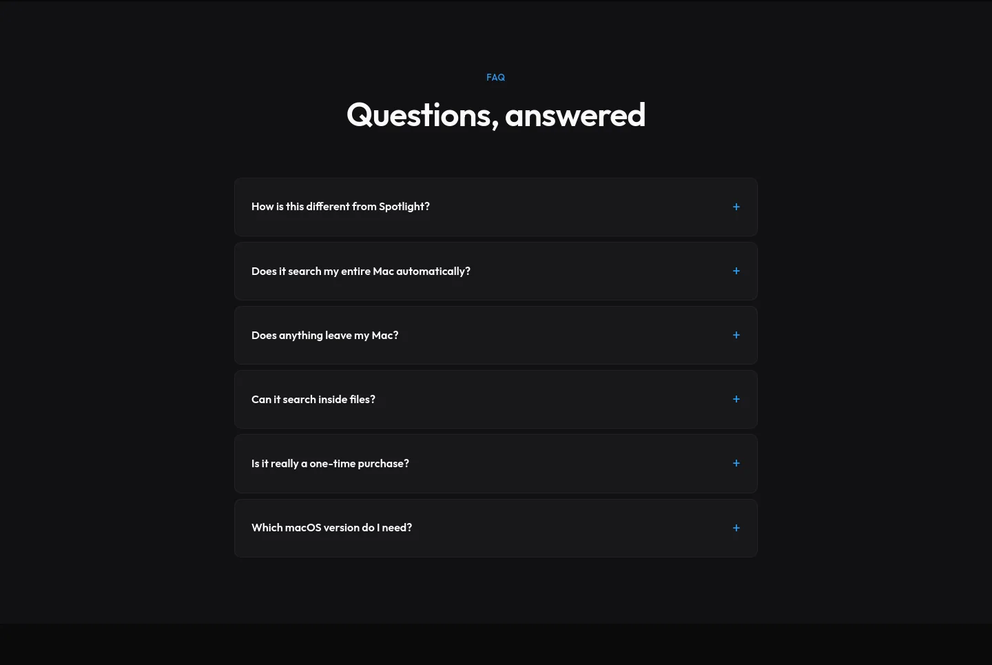 novane.app — a real FAQ section