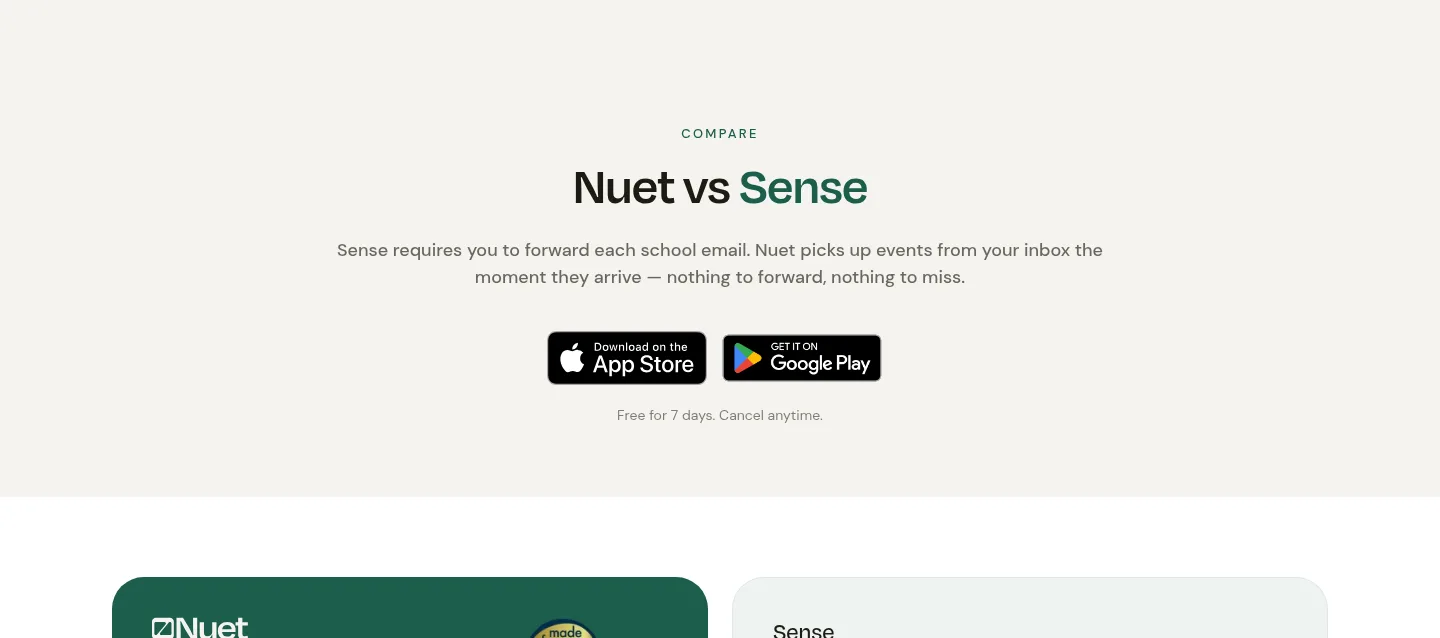 nuet.ai — a real Hero section