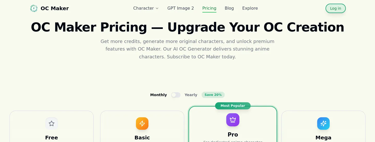 oc-maker.org — a real Hero section