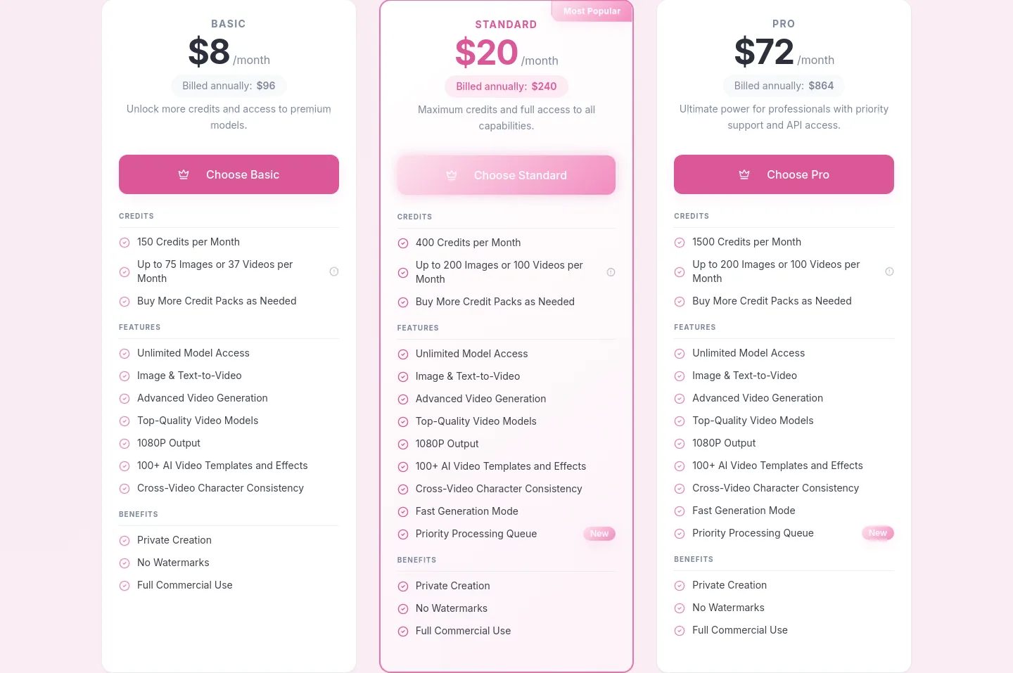 ocmaker.ai Pricing section