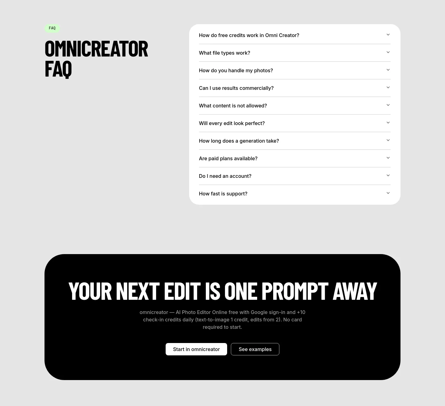 omnicreator.art — FAQ