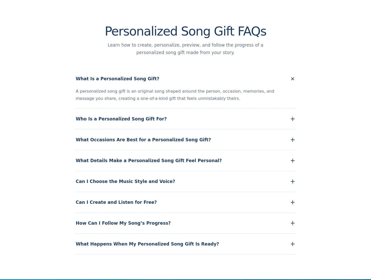 oncesong.com FAQ section