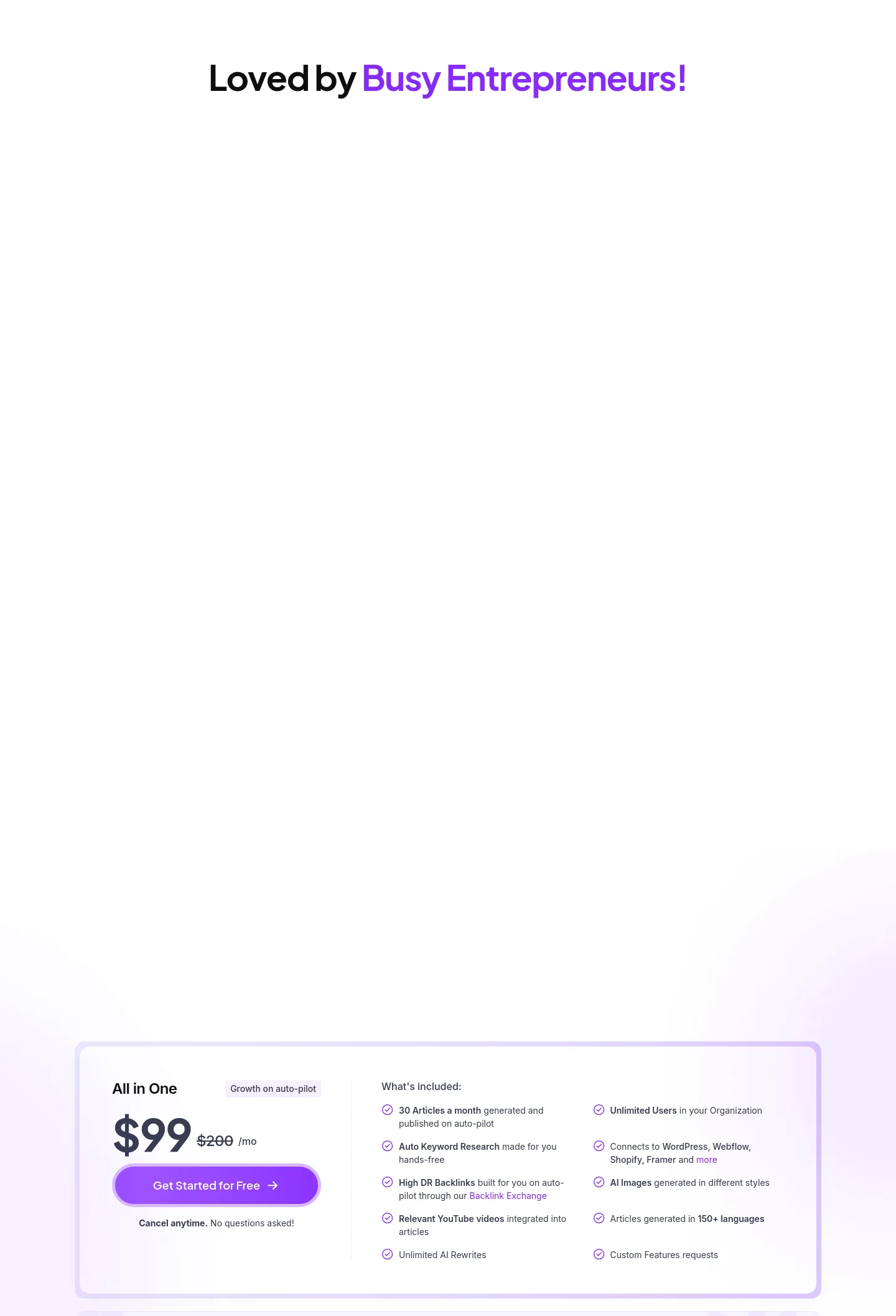 outrank.so — a real Logo Wall section