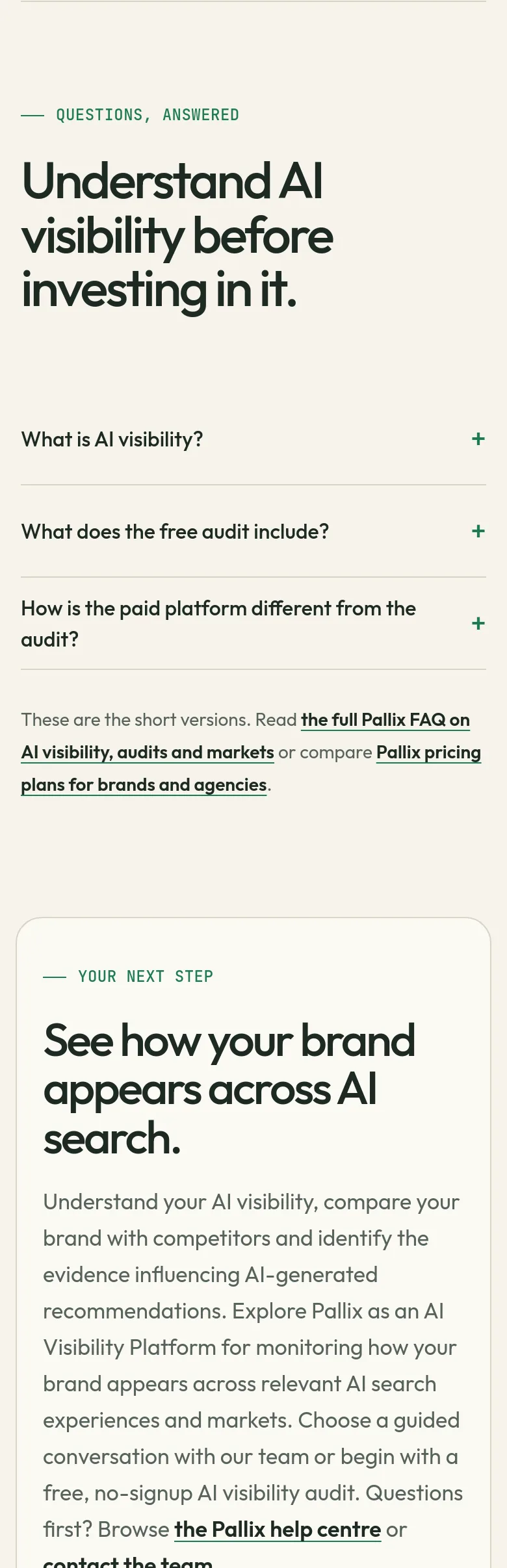 pallix.in FAQ section
