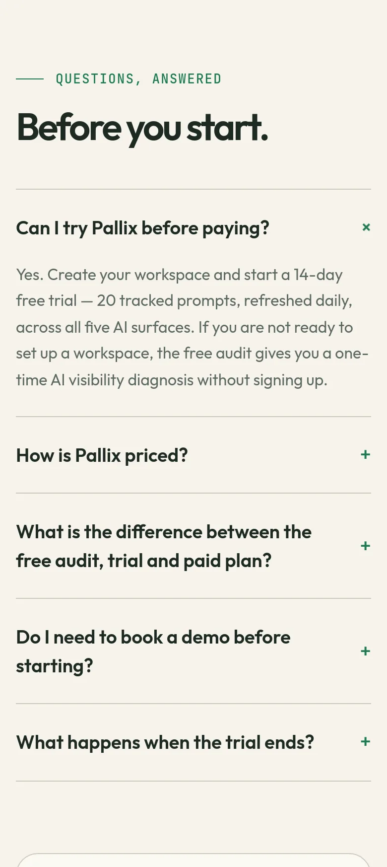 pallix.in FAQ section