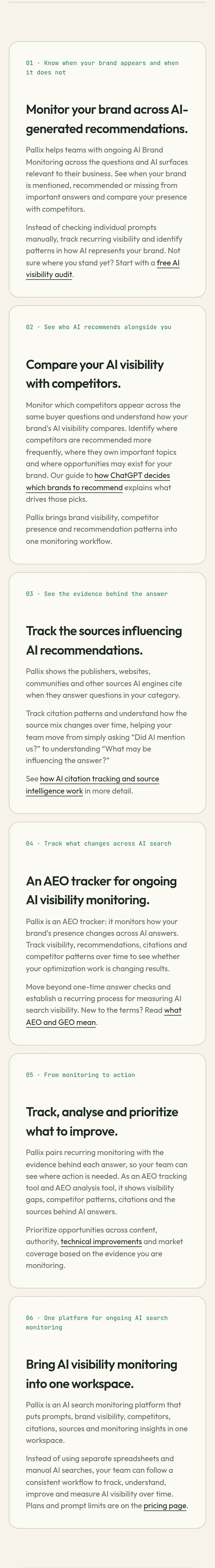 pallix.in — a real Features section