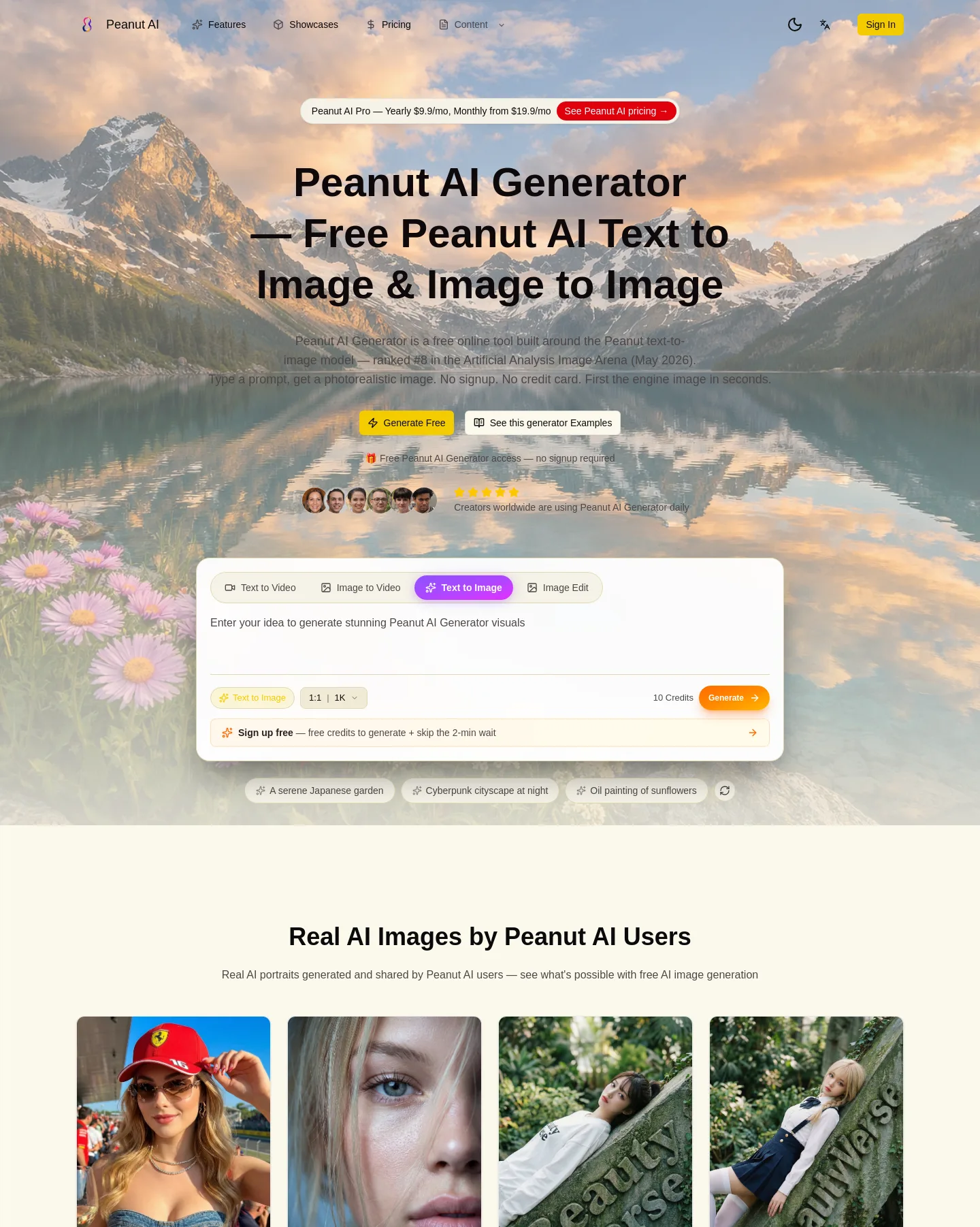 peanutai.org — Hero + Features + FAQ