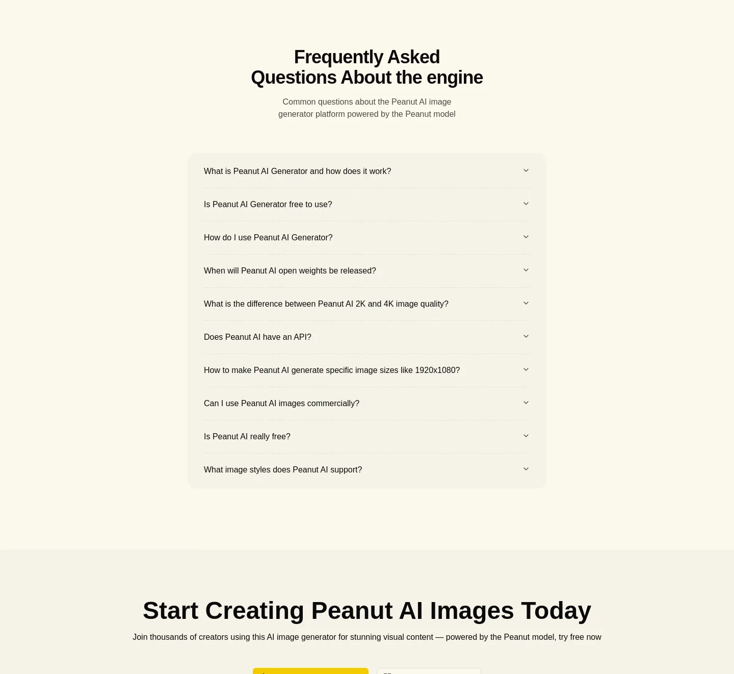 peanutai.org FAQ section