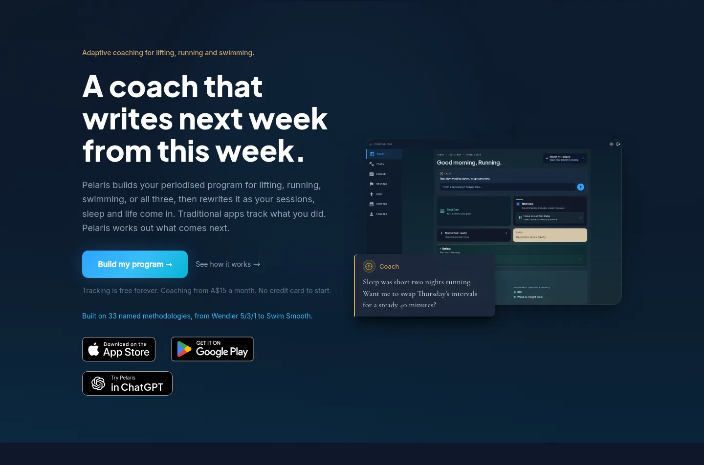 pelaris.io — a real Hero section