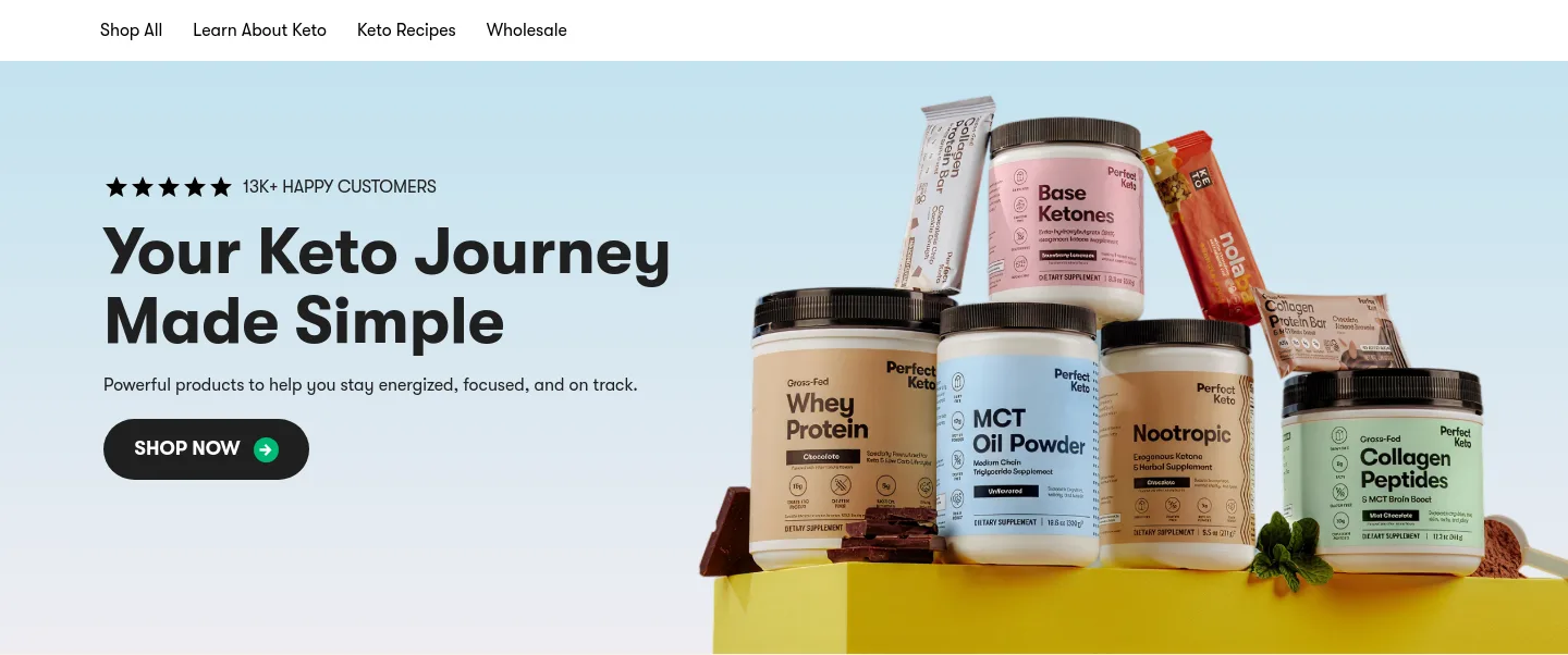 perfectketo.com CTA section