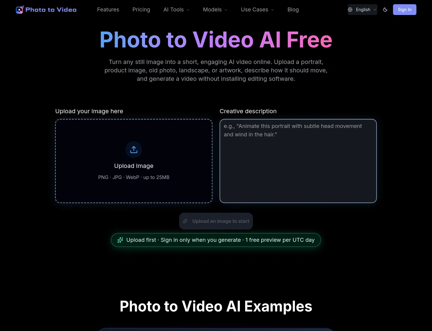 photovideos.net — a real Hero section