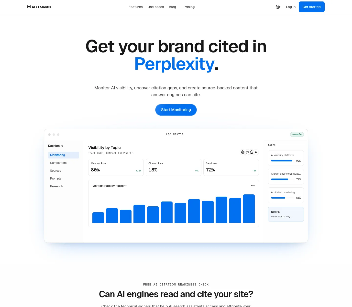 pilotcite.com — Hero + Pricing