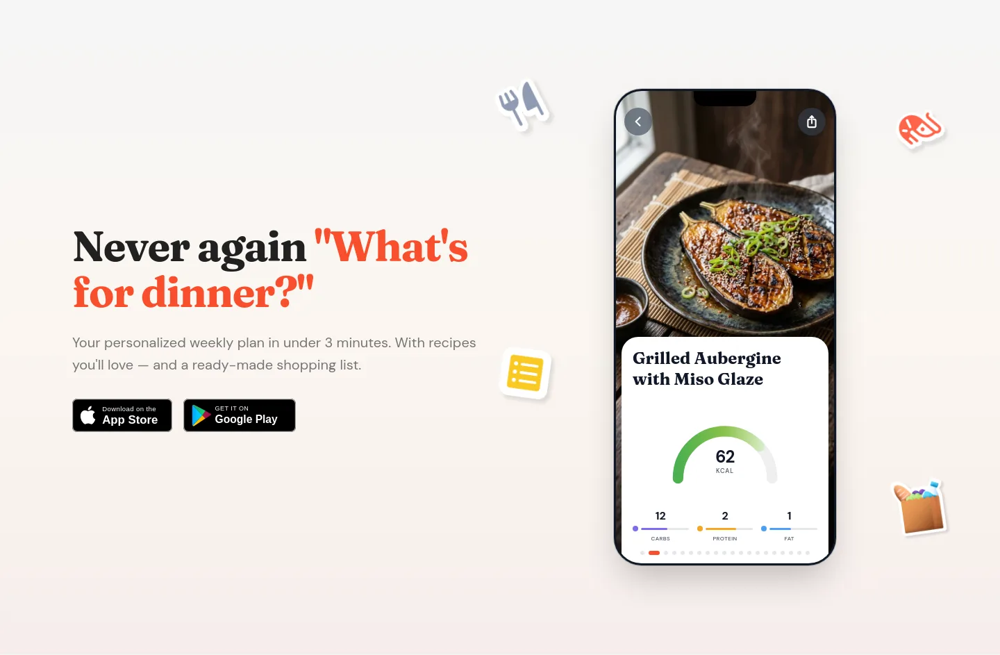 plannymeals.com — a real Hero section