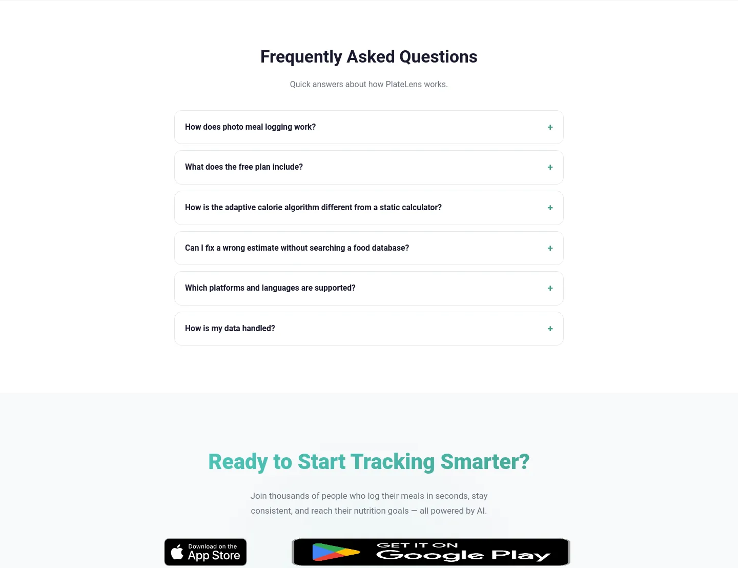 platelens.app FAQ section