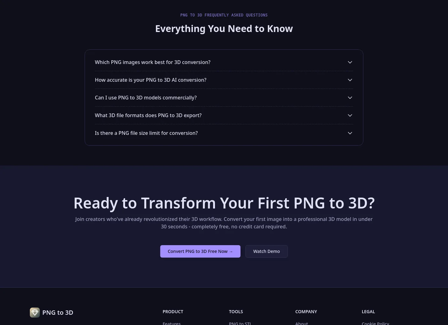 pngto3d.org FAQ section