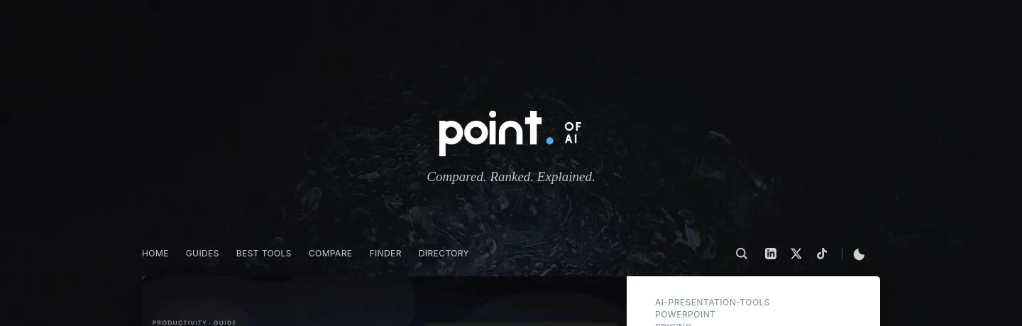 pointofai.com — a real Hero section