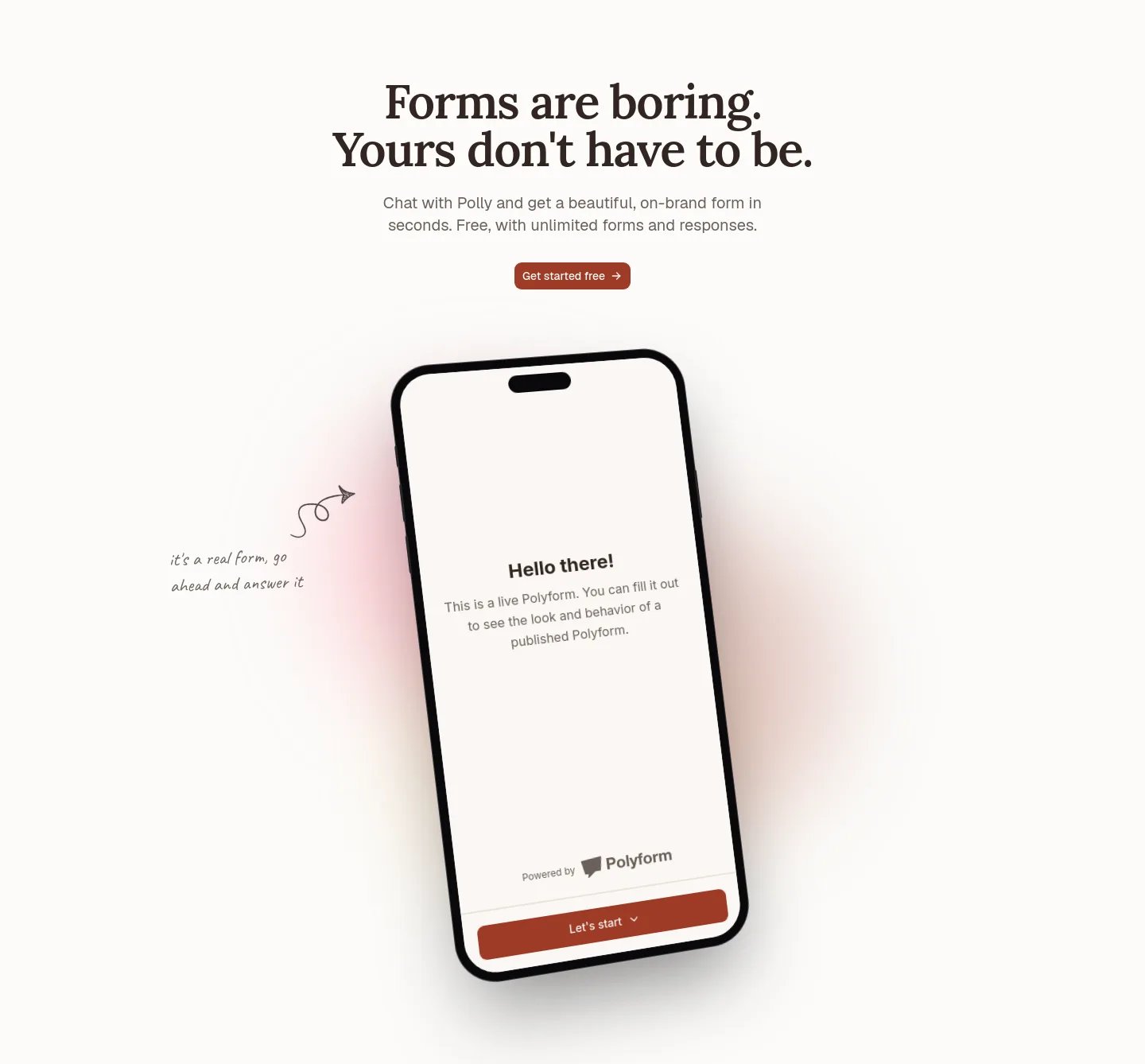 polyform.to — a real Hero section