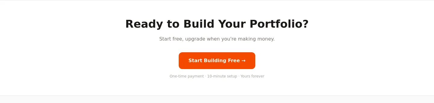 porfilr.com CTA section