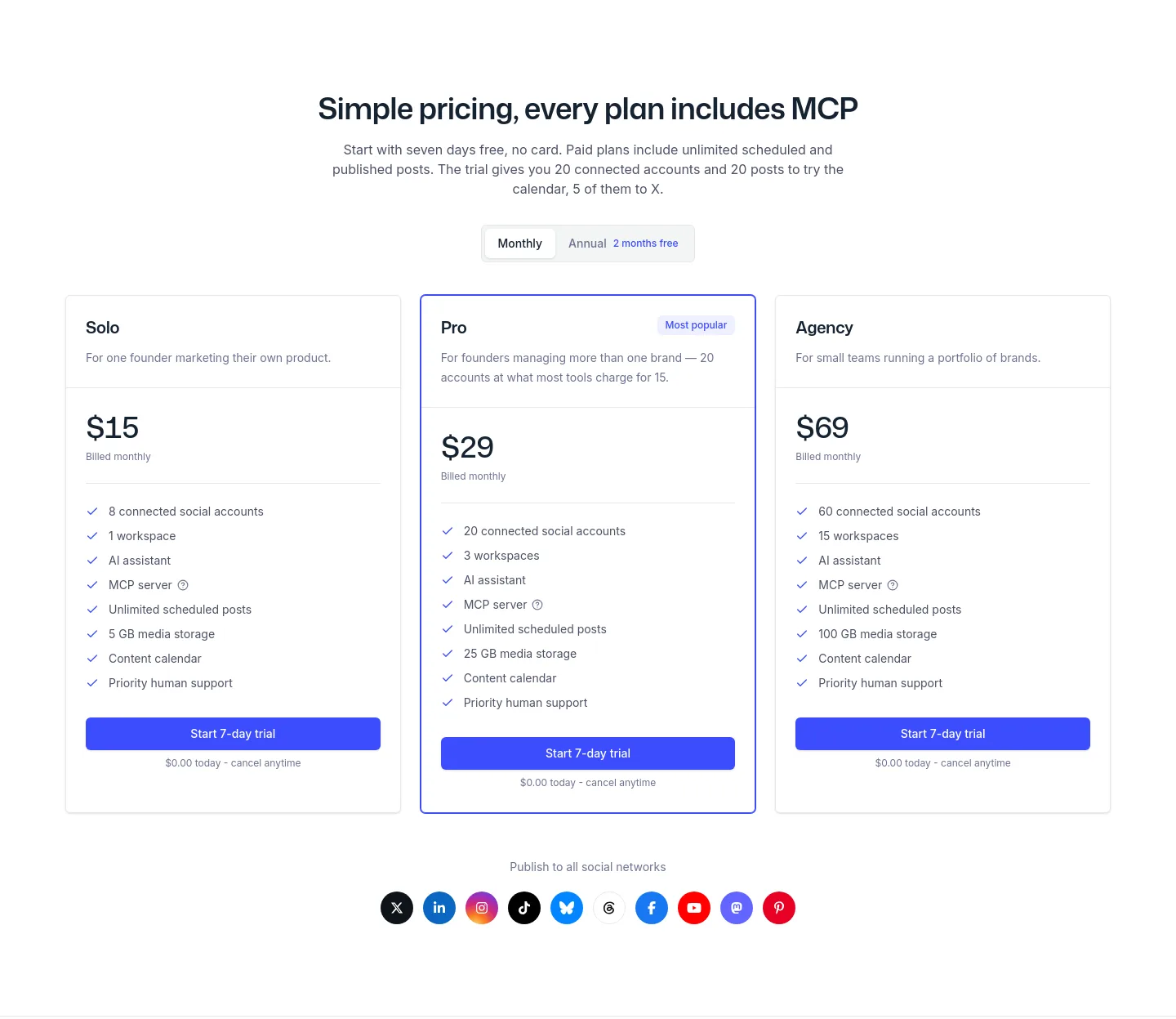 post-quest.com Pricing section