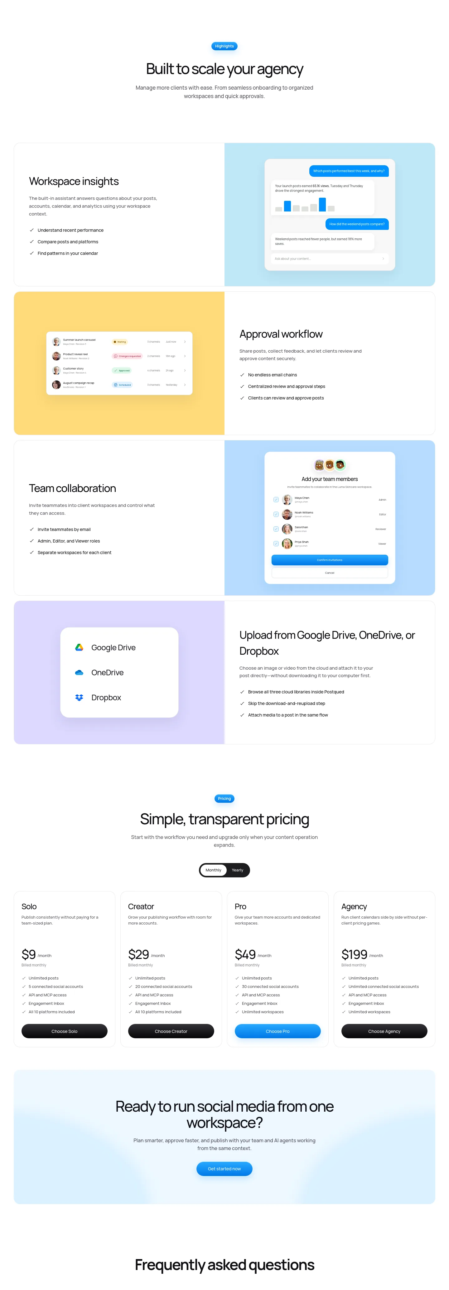 postqued.com FAQ section