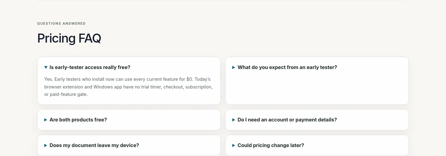 prettify.cloud — a real FAQ section