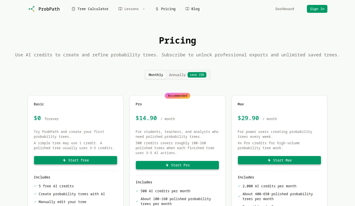 probpath.com Hero section