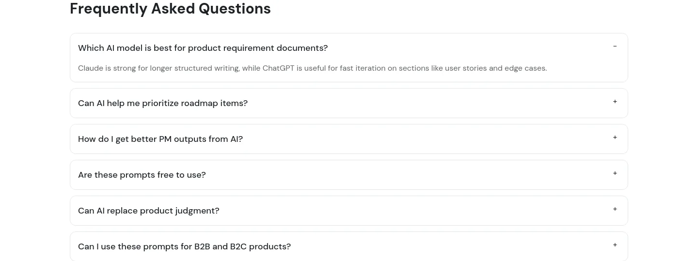 promptbuilder.cc FAQ section