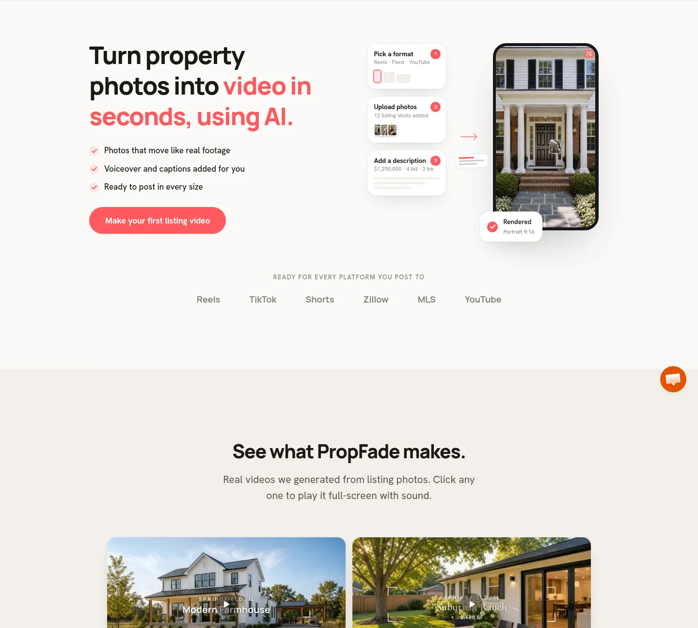 propfade.com — a real Hero section