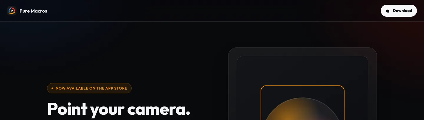 puremacros.app — a measured funnel
