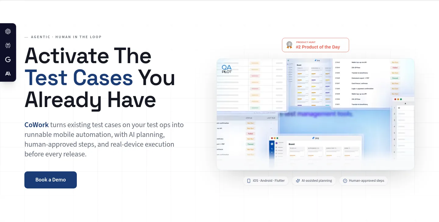 qapilot.io — a real Hero section