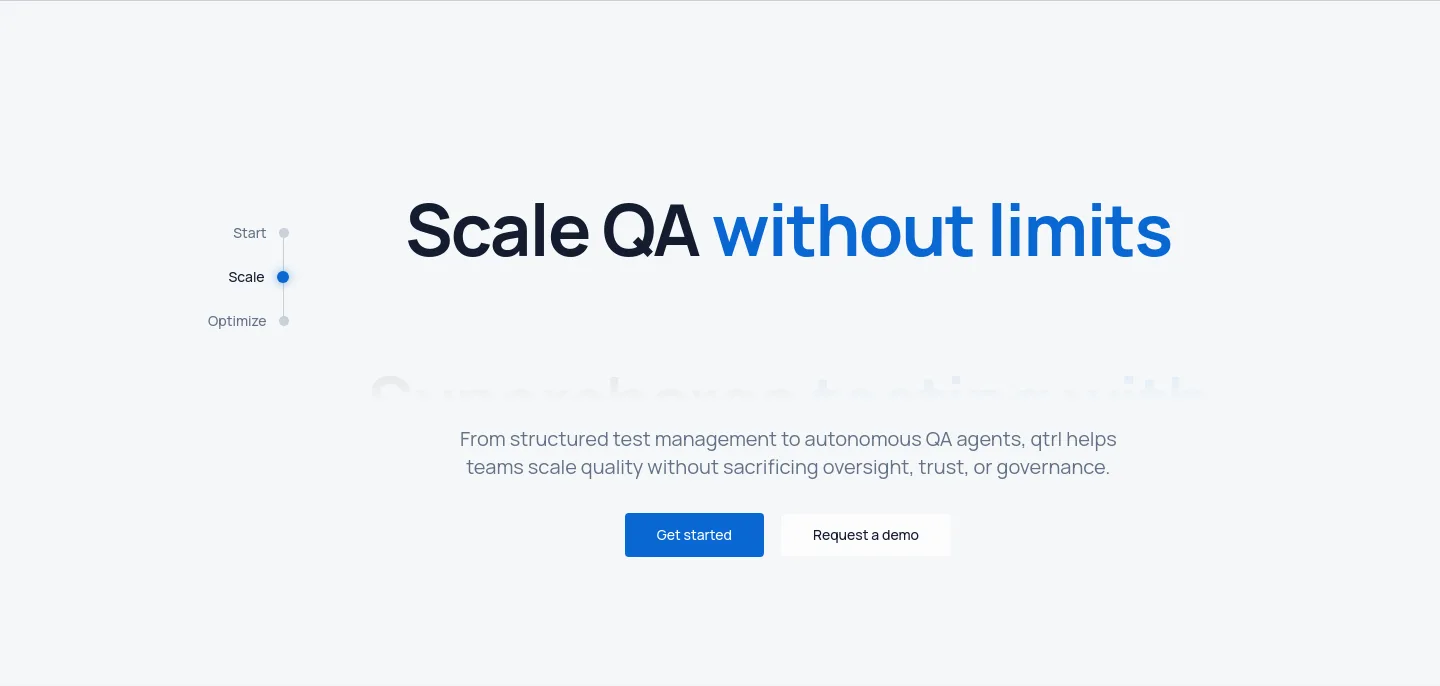 qtrl.ai — a real Hero section