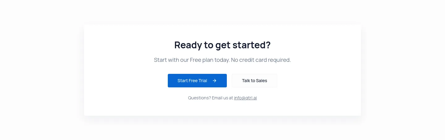 qtrl.ai CTA section