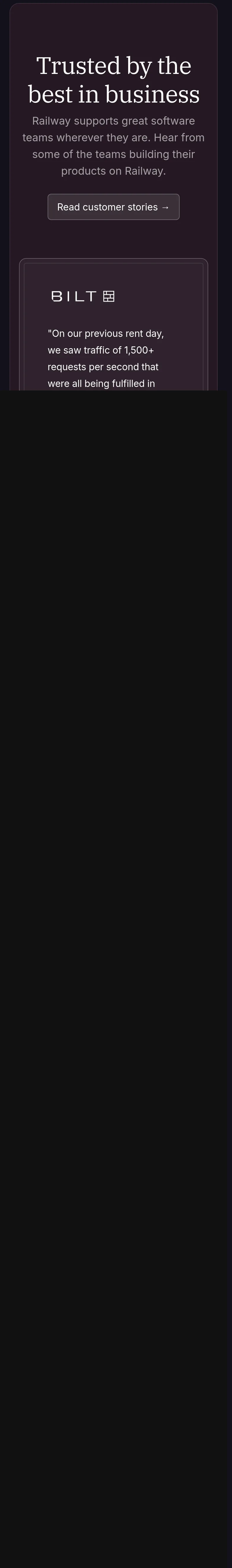 railway.com — a real Logo Wall section