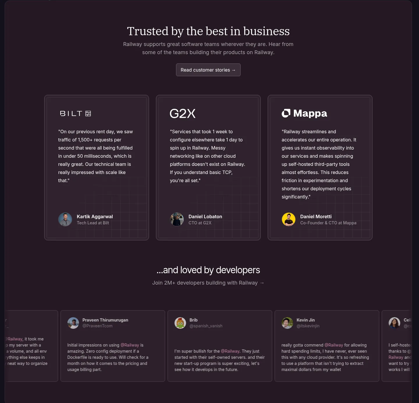 railway.com testimonial grid