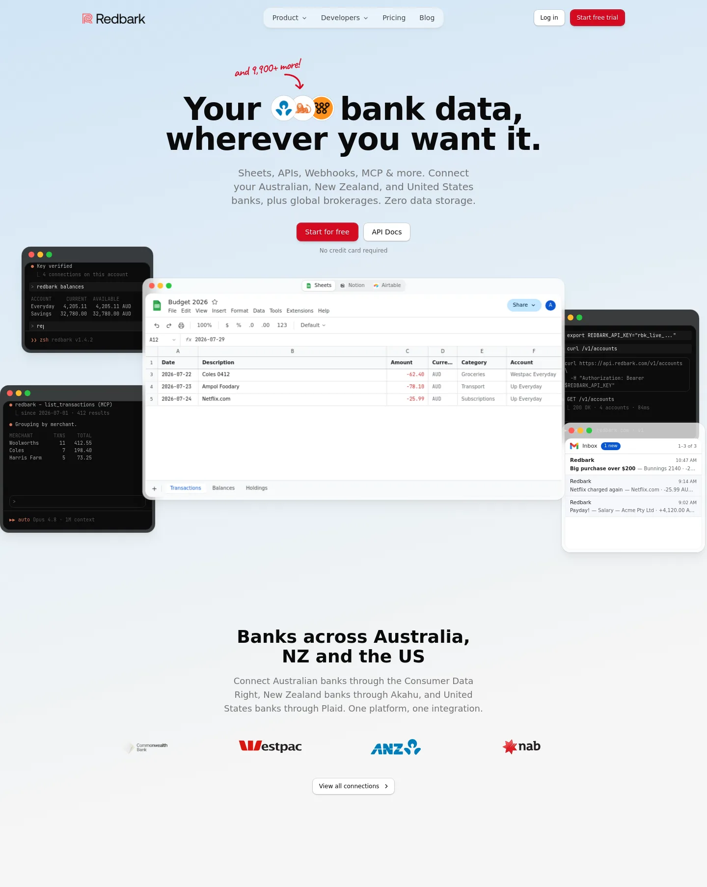 redbark.com — a real Hero section